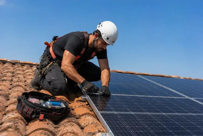 Maintenance et monitoring de panneaux solaires à Siran