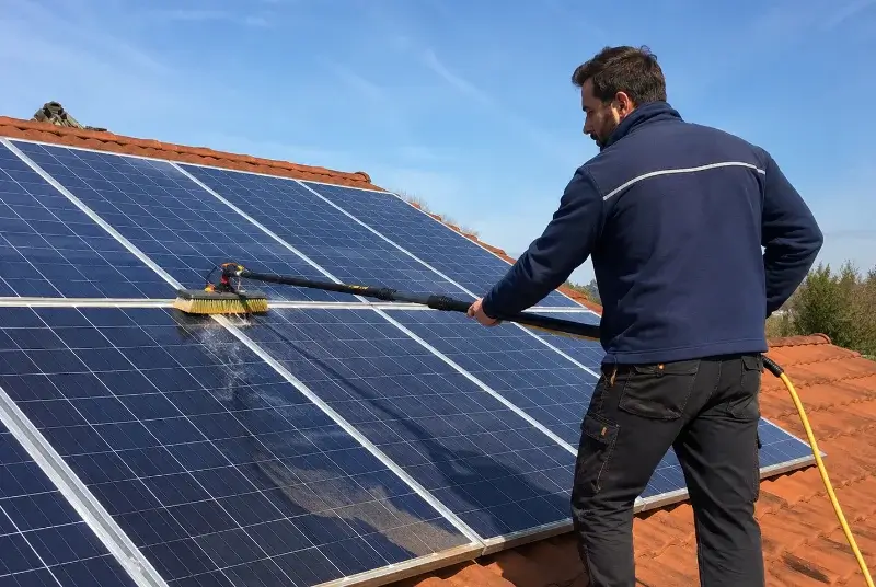 Nettoyage et entretien de panneaux solaires à Siran